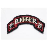 WWII 3rd Ranger Battalion Scroll Patch