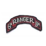 WWII 6rd Ranger Battalion Scroll Patch