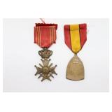 (2) WWI Belgian Medals