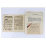 (3) WWII North Africa Propaganda Leaflets