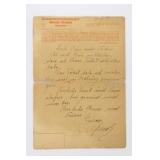 KZ Gross-Rosen Concentration Camp Letter