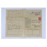 Dachau Concentration Camp Letter/Cover