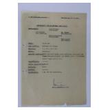 1941 Afrika Korps Luftwaffe Document