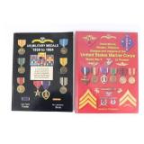 (2) Books on US/USMC Medals and Insignia