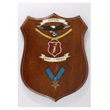 Vintage 9th Marines Wooden Plaque