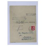 Hamburg-Neuengamme Conc. Camp Letter