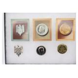 (3) Nazi WHW Tinnies/Badges and Cards