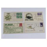 (4) 1940/41 USN Submarine Postal Covers