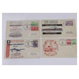 (4) 1940/42 USN Submarine Postal Covers