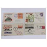 (4) 1937-39 USN Postal Covers