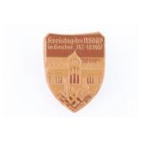 Nazi 1937 NSDAP Leather Tinnie/Day Badge
