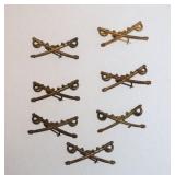 (7) WWII US Army Cavalry Sweetheart Pins