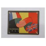 1945 Belgian Liberation Pocket Calendar