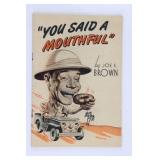 WWII USO Comedian Joe E. Brown Booklet