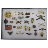 Lot of Assorted Military Insignia, Pins, etc.