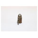 Antique "Protect the Flag" Bullet Charm