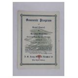 WWI US Army Hospital Souvenir Program