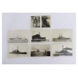 (6) Antique USN Ship Postcards