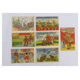 (7) WWII Soldier Cartoon Postcards