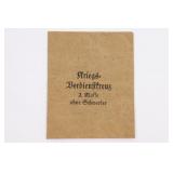 Nazi Merit Cross 2nd Class Envelope