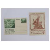 (2) Nazi Propaganda Postcards (1933)