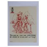 U.S. Army Canal Zone War Bond Poster