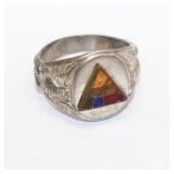 WWII U.S. Army Armor Sterling Ring