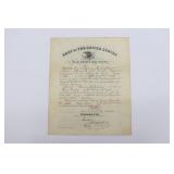 1905 U.S. Army Discharge Certificate