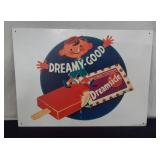 Metal Dreamsicle Advertising Sign