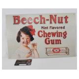Metal Beech-Nut Advertising Sign