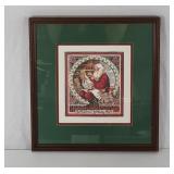 Framed Santa