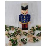 Vintage Christmas Soldier & Garland