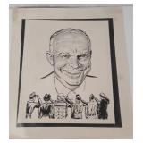 Eisenhower Sketch Print