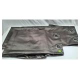 (2)Steel Brown Blackout Panels: 55" x 94" ea