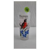 Vintage Wisconsin Frosted Glass