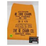 Vintage Hartley, Iowa Tire Chain Bag - new