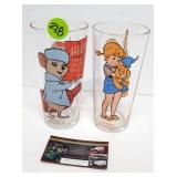 1977 "The Rescuers" Walt Disney Collector Glasses