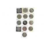 (13) Eisenhower Dollars. Several Types Represented