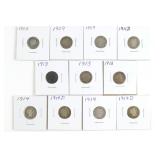 (11) Barber Dimes