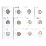 (12) Mercury Dimes