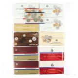 (10) US Mint Uncirculated Sets. 1980s