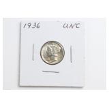 1936 Mercury Dime