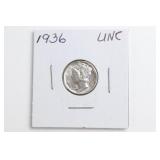 1936 Mercury Dime