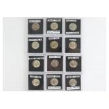Comlete set Wartime Nickels (missing 42-D)