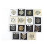 15 Silver Kennedy Half Dollars
