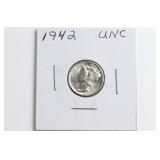 1942 Mercury Dime