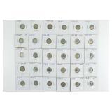 30 Silver Roosevelt Dimes
