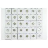 30 Silver Roosevelt Dimes