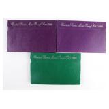 (3) US Proof Sets. 1990, 93, & 94