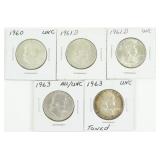 5 Franklin Half Dollar